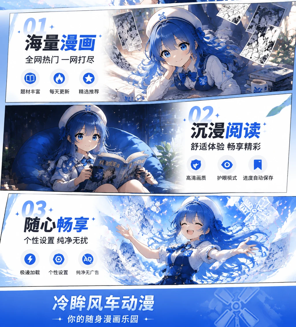 冷眸风车动漫海量漫画与阅读功能介绍